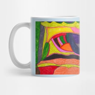 Abstract Art Multicoloured Golden Highness Mug